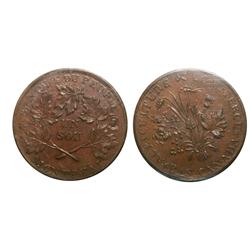 Breton #716, Charlton #LC4A2, graded ICCS MS-60. Rebellion s