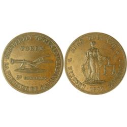 Breton # 717, CH-UC-3 1822 Lesslie & sons. EF+ perhaps AU, A