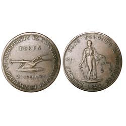 Breton # 717, CH-UC-3 1822 Lesslie & sons. VF+ 