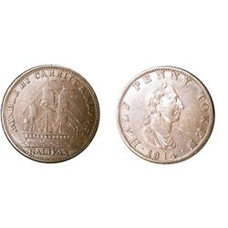 Breton # 881, CH-NS-9, 1814 Halifax. Lustrous brown AU.