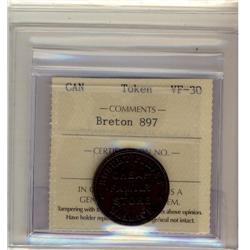 Breton #897 ICCS VF30 Robert Purves