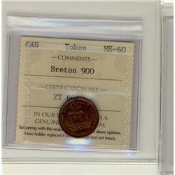 Breton #900 ICCS MS60  Ferry Token, Halifax