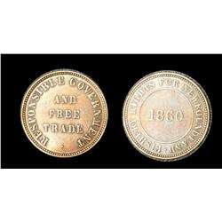 Breton # 955, CH-NF-4 1860 EF-AU, lightly cleaned. A sharp e