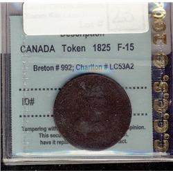 Breton #992, Charlton #LC53A2, graded CCCS F-15, military bu