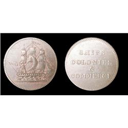 Breton #997, Charlton #PE10-2, graded EF+. Ship Colonies & C