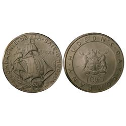 1970 Hudson Bay Company Medal.  Sterling silver medal depict