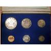 1937 Specimen Matte set.  Set of 6 coins.  Silver examples a