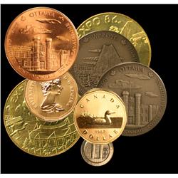 Mixed lot of Canadian RCM products.  Includes Mint Medal – 3