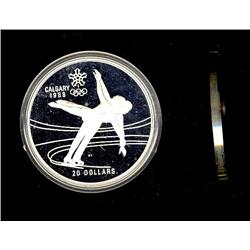 1988 $20 Calgary Olympic ERROR coin.  This example shows No 