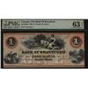 Bank of Brantford, 1859 $1 CH-40-12-02R. PMG UNC63EPQ.
