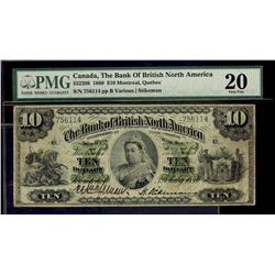 The Bank of British North America 1889 $10 #756114 CH-55-22-
