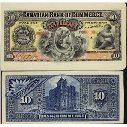 The Canadian Bank of Commerce 1892 $10 CH-75-14-18S Front an