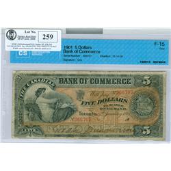 The Canadian Bank of commerce 1901 $5 #566707 CH-75-14-06, C
