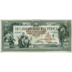 The Canadian Bank of Commerce  1917 $100 #14666 CH-75-16-02-
