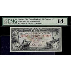 The Canadian Bank of Commerce 1935 $10 #079129 CH-75-18-04 P