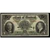 The Bank of Montreal 1938 $5 #055808 CH-505-62-02.  Nice cri