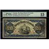 Image 1 : The Royal Bank of Canada 1909 $20 #062240 CH-630-10-04-22 PM