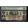 Image 1 : The Bank of Western Canada  1859 $1 #538 CH-795-10-04 PMG CH