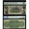 Image 1 : 1866 $2 PC-3a #038566 PMG VF25.  Unlisted above VF grade. Th
