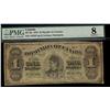 1878 $1 DC-8b #142707 Scallopped borders PMG VG8.