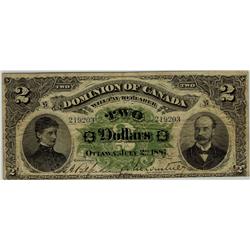 1887 $2 DC-11 #219203 PMG VF25.