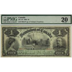 1900 DC-16 $4 #062177 PMG VF20. A decent example