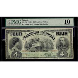 1902 $4 DC-17b #439088 PMG VG10.