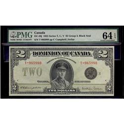 1923 $2 DC-26j #T-985980 PMG CH UNC64 EPQ. A near Gem exampl
