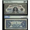 1924 $5 DC-27 #A021007 PMG VF20 Net. A very scarce Queen Mar