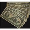 1935 $1 BC-1 Ltr A(5) and Ltr B(4) Lot of 9 notes in total. 