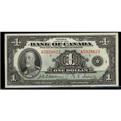 1935 $1 BC-1 Ltr A #A5928621. AU