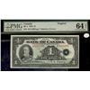 1935 $1 BC-1 #A3115298 PMG CH UNC64 EPQ.