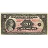 1935 $20 BC-10 #F025235 CCCS EF40. Very scarce in this condi
