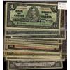 1937 $1 BC-21b to BC-24c.  Lot of 13 x 1937 $1 notes, 6 x 19