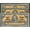 1937 $50 BC-26b(2) and BC-26c.  Lot of three notes VG to Fin