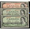 1954 $1 BC-29a #BA3126428, BC-37aA *AA00557065 and BC-38dA $