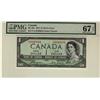 1954 $1 BC-29a #EA9240684 PMG Gem UNC67 EPQ. A nice and supe