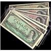 Lot of Bank of Canada 1954 issues.  Lot includes 1954 $1 BC-