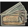 1954 $1 to $50.  Mixed lot of notes including, BC-37b-i (4),