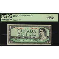 1954  $1 BC-37bA *N/Y0720021 PCGS UNC63PPQ