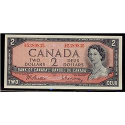 1954 $2 BC-38b (5,28-5,36m) Only 32,001 issued as per Charl