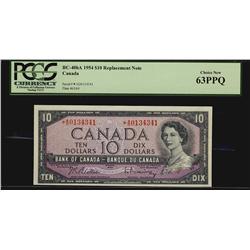 1954 $10 BC-40bA Replacement Note No *A/D 0134341