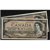 1954 $100 BC-43a & BC-43c. Lot of two notes EF to AU.