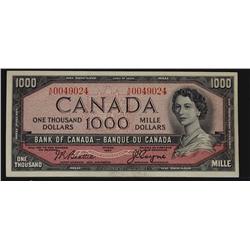 1954 $1000 BC-44a Beattie-Coyne A/K0049024. EF-AU. Bright ex