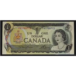 1973 $1 BC-46a #PA1705712. Scarcer prefix EF-AU.