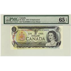 1973 $1 BC-46aA #*GL3733095 PMG Gem UNC65 EPQ.