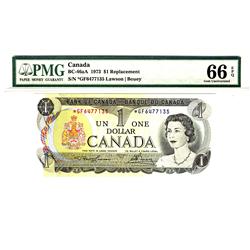 1973 $1 BC-46aA #*GF6477135 PMG Gem UNC66 EPQ.