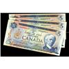 Image 1 : 1972 $5 BC-48b. Lot of three consecutive notes. AU-UNC