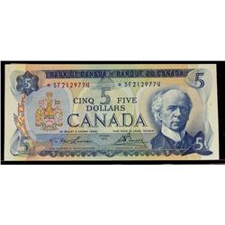 1972 $5 BC-48bA #*SF2129774.  AU example with light corner f