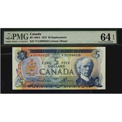 1972 $5 BC-48bA #*CU2988223 PMG CH UNC64 EPQ.